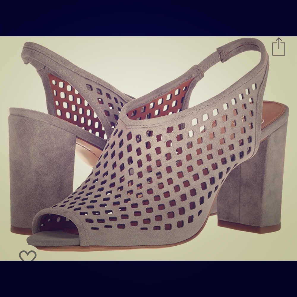 Franco Sarto brushed suede sling back
